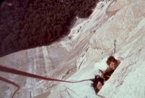 2000 feet up, Dihedral Wall, El Capitan